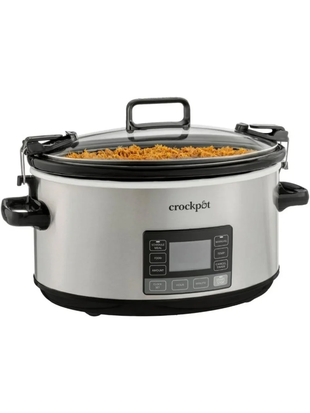 7-Quart Portable Slow Cooker with Timer & Locking Lid - Essential Kitchen